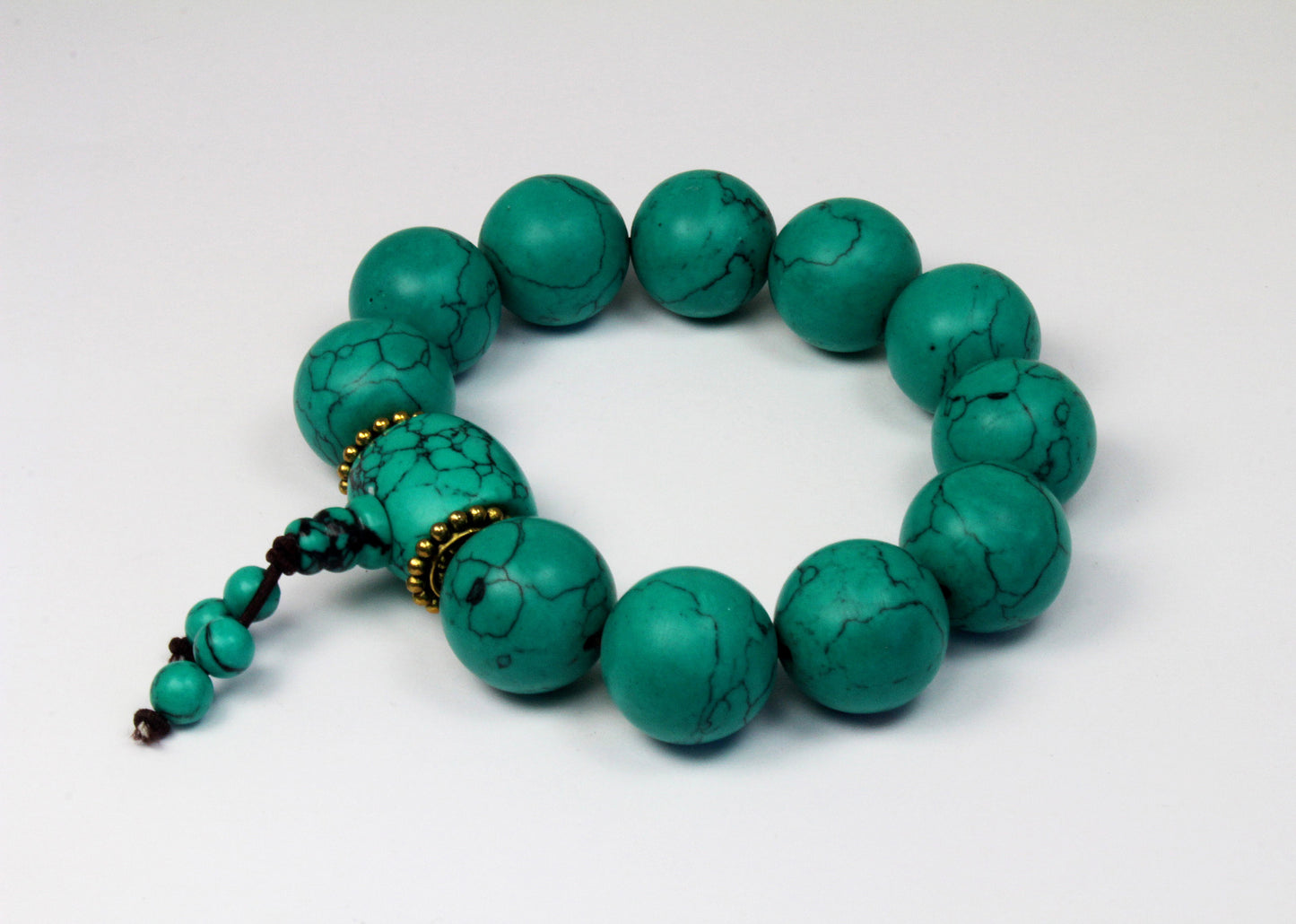 Blue Turquoise Beads bracelet 松石手串