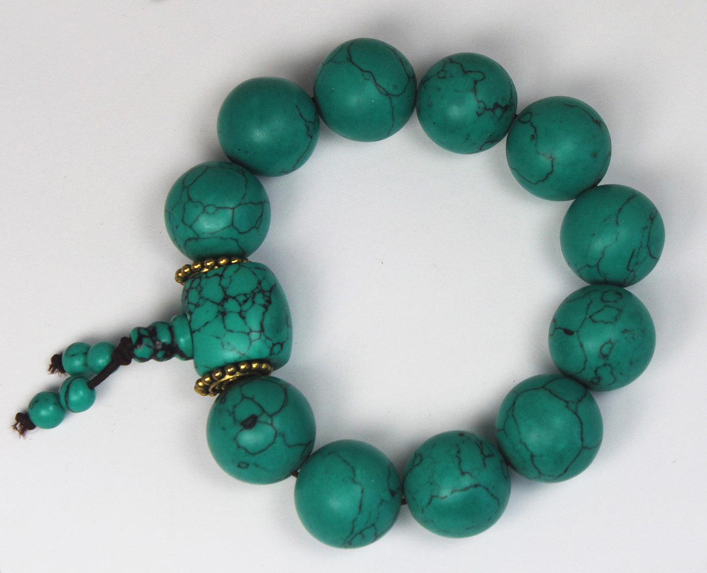 Blue Turquoise Beads bracelet 松石手串