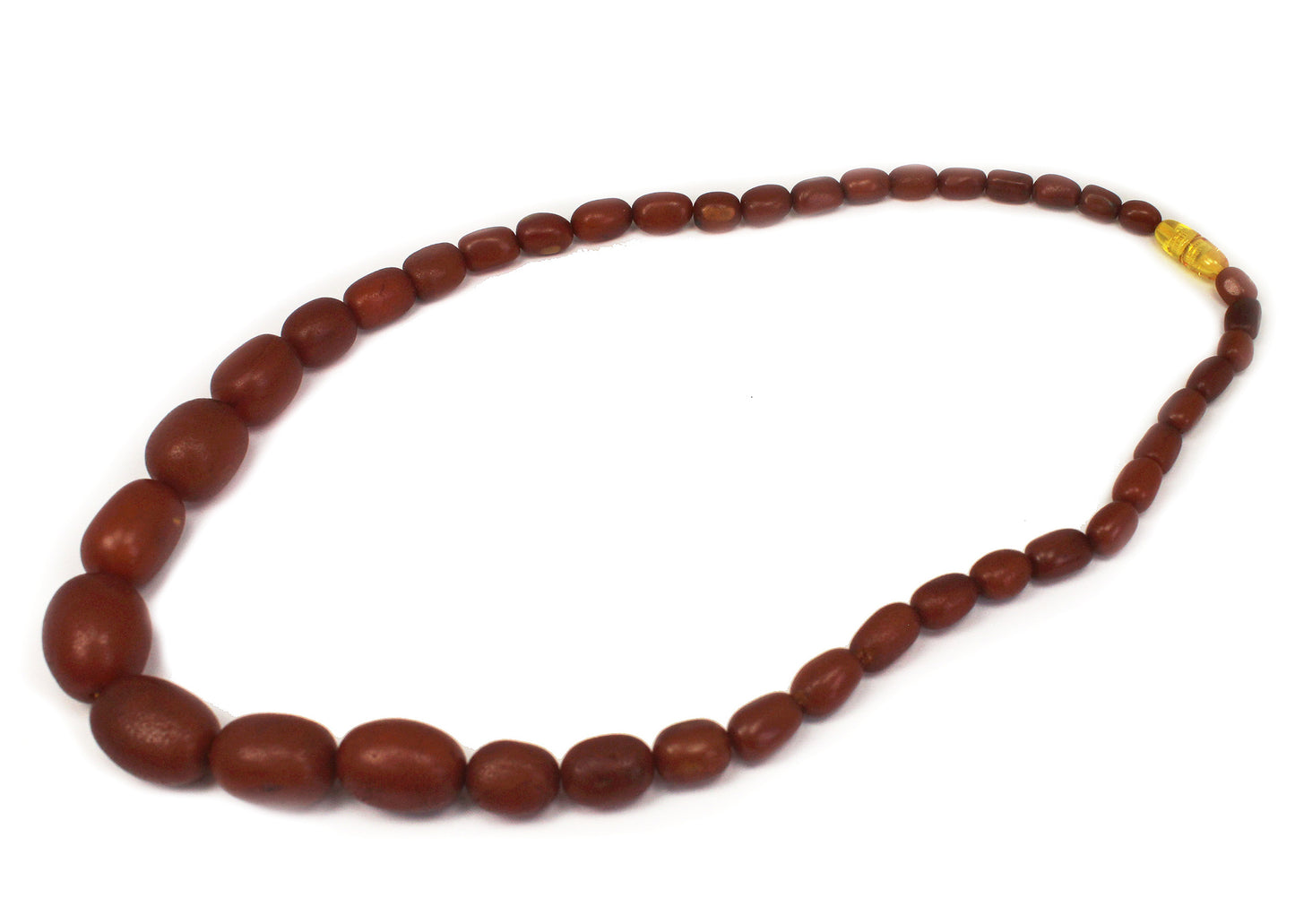 Red Amber beaded Necklace 琥珀/蜜蜡珠子项链