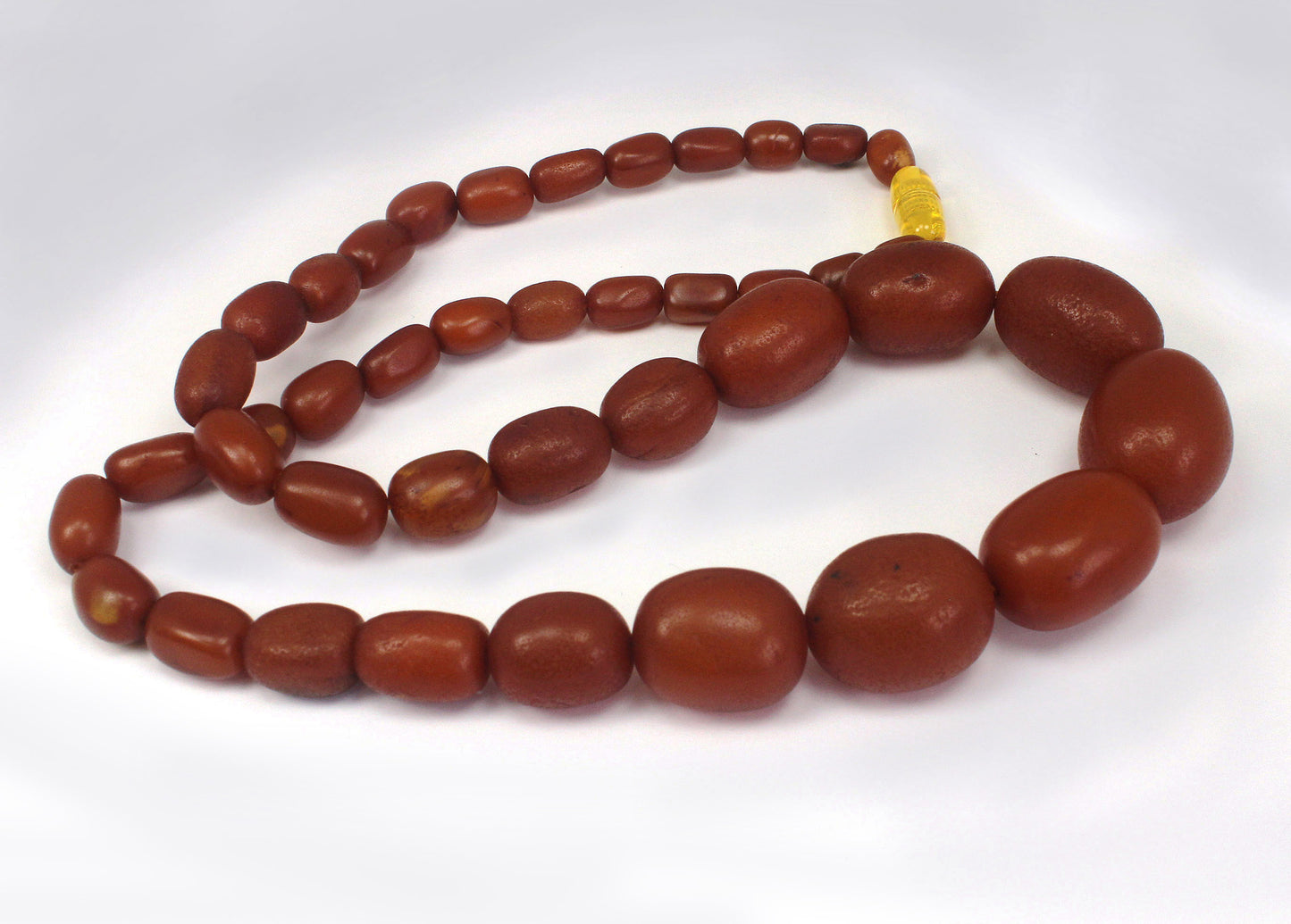 Red Amber beaded Necklace 琥珀/蜜蜡珠子项链