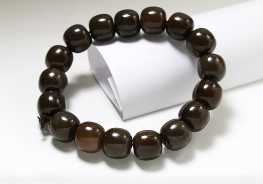 Brown Beads Jade Bracelet 和田玉糖玉手串