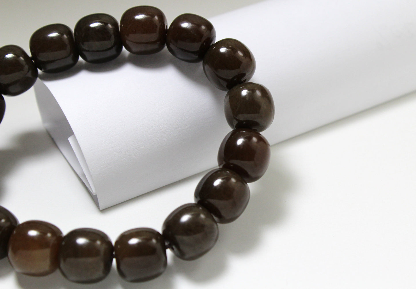Brown Beads Jade Bracelet 和田玉糖玉手串